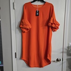 EKaliy Vibrant Orange Top